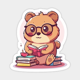 Kawaii Quokka reading a book Magnet