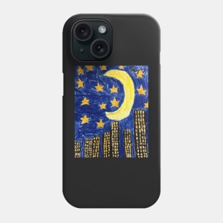 By Night Moon by Riley Phone Case