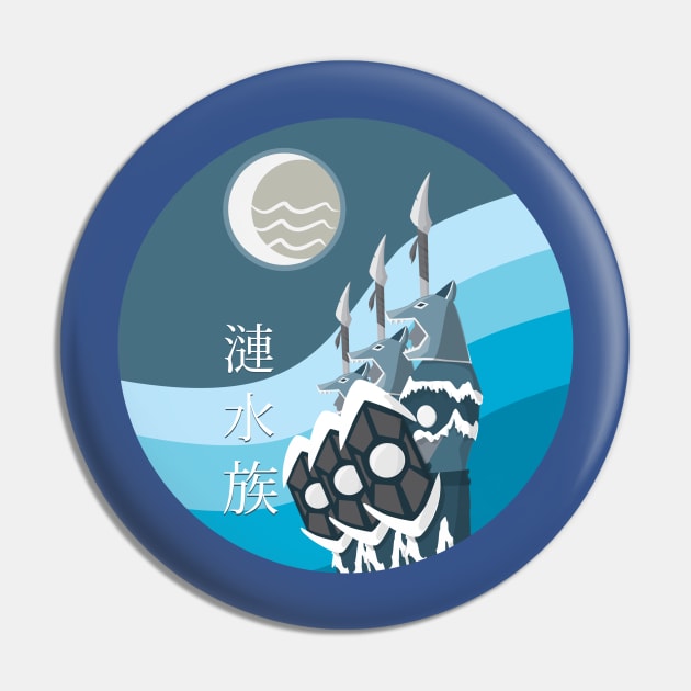 Flowing Water Tribe Pin by sparkmark