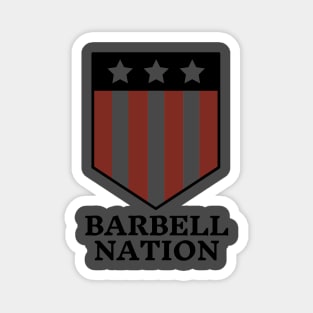 Barbell nation. Magnet