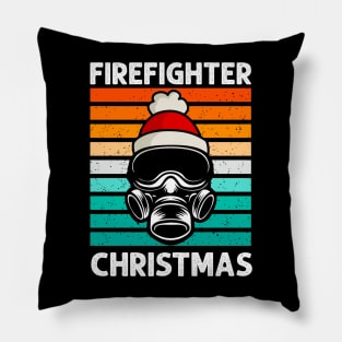 Fire Fighter Santa Pillow