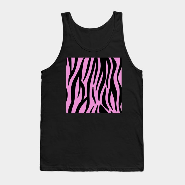Pink and Black Zebra Crop Top