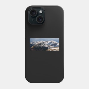 Panorama of mountain range in the spring Phone Case