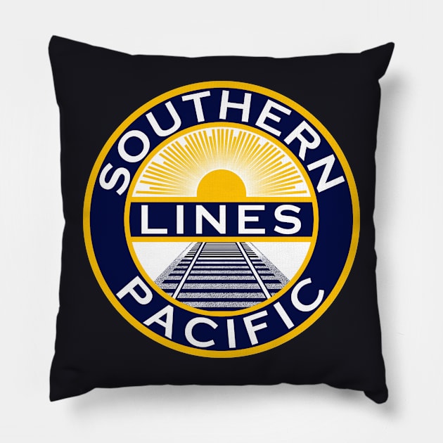 Southern Pacific Lines Pillow by The Lamante Quote