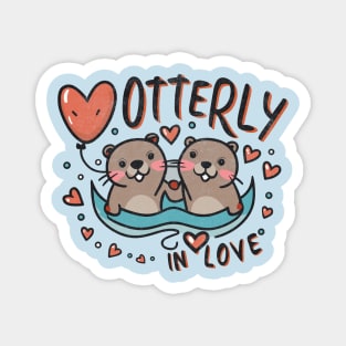 Otterly in Love Magnet