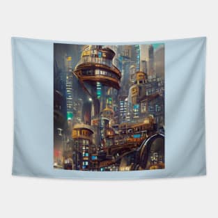 Futuristic Slum Dog Millionaire Tapestry