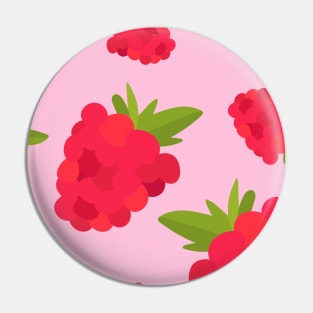 Raspberry Geometric Pattern - Raspberry Lover Pin