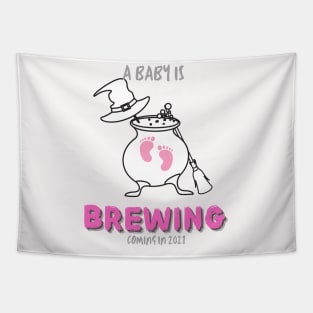 Halloween pregnancy announcement Tapestry