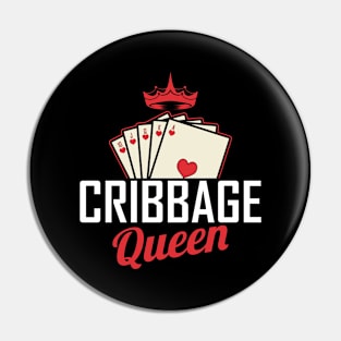 Cribbage Queen Cribbage Player Pin