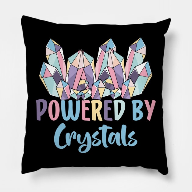 Powered By crystals Pillow by AbstractA