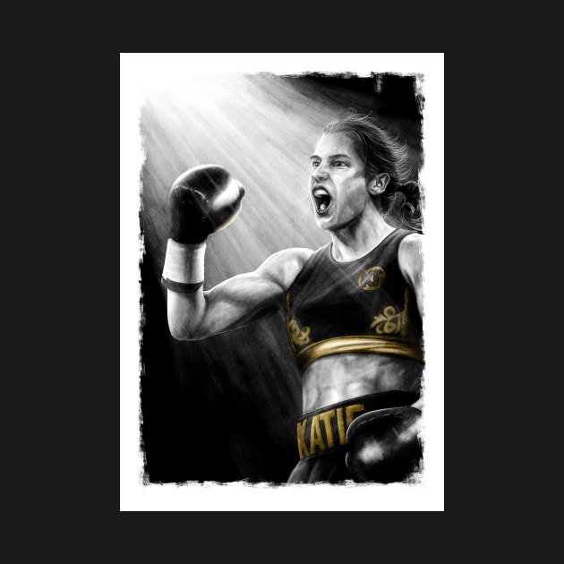 Katie Taylor Boxing Artwork by barrymasterson