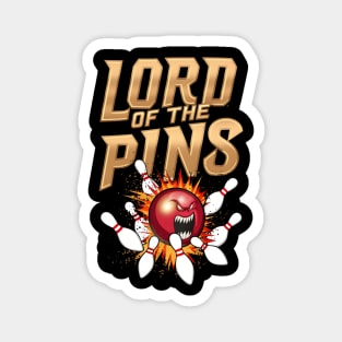 Lord of the Pins - Bowling - Monster Ball - Funny Magnet