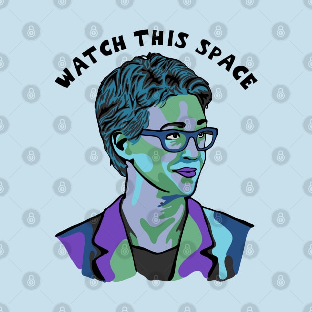 Rachel Maddow Portrait by Slightly Unhinged