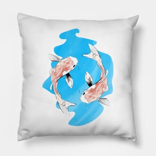 Koi Fish Carp Zen Pillow