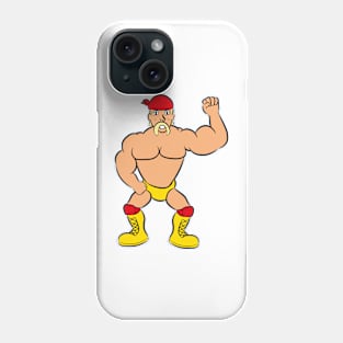 cartoon 80's 90's wrestler tanned muscles Phone Case