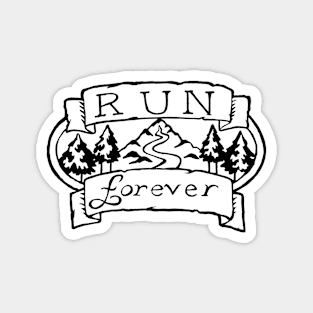 Run Forever Landscape Magnet