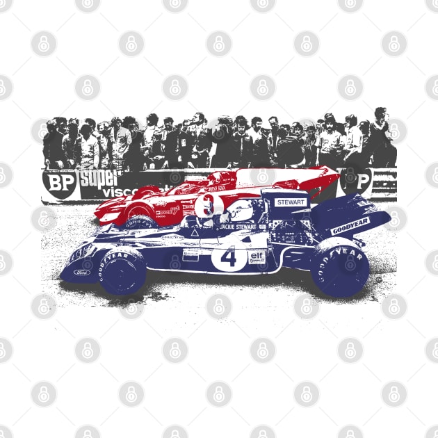 Jackie Stewart and Jackie Ickx by Chicanery