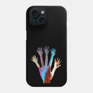 Abstract Silhouette - Hands Phone Case