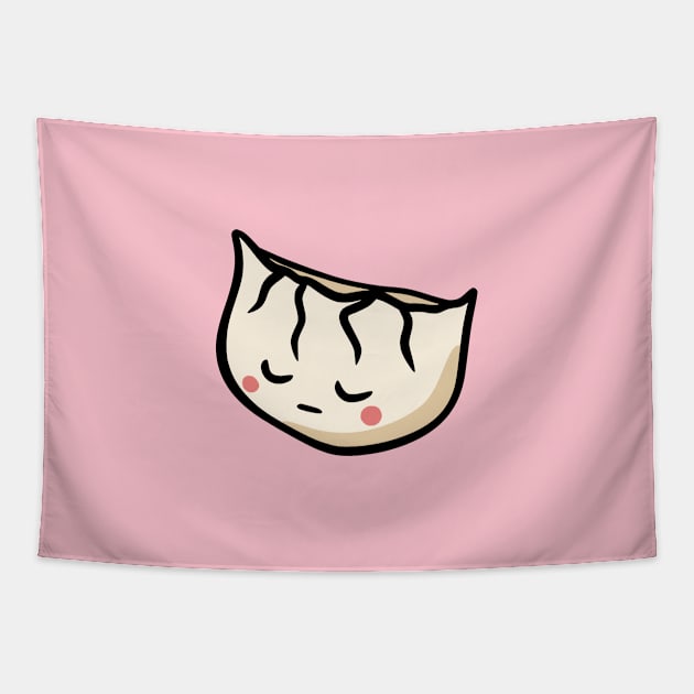 Sad Momo Kawaii Dumpling Tapestry by Chigurena