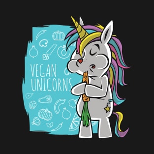 Vegan Unicorns, Cute Veggie Lover T-Shirt