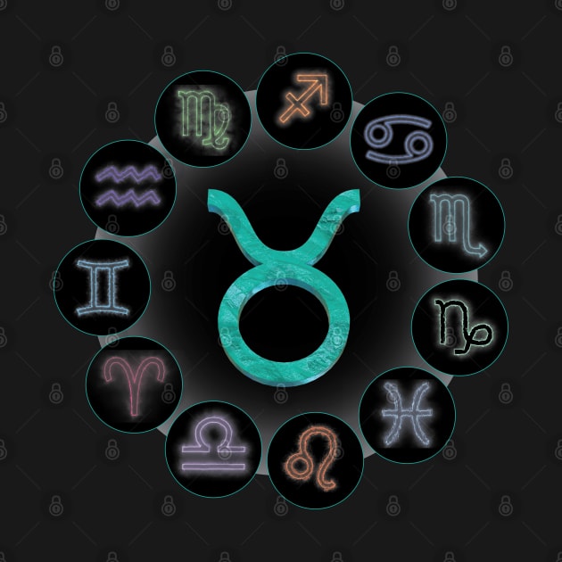 Taurus/The Bull Zodiac Symbol. by voloshendesigns