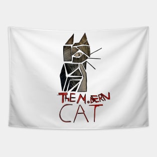 Cubist - Modern Cat Tapestry