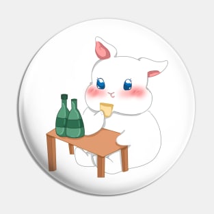 Bunny Drinking Pin