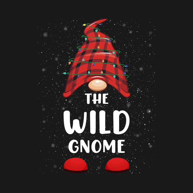 Wild Gnome Red Buffalo Plaid Christmas Pajama Matching Family by kamahashirt