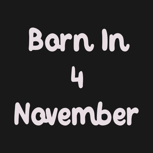 Born In 4 November by Fandie