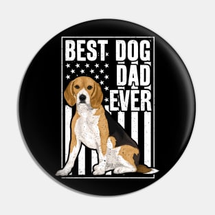 Best Beagle Dog Dad Ever Pin