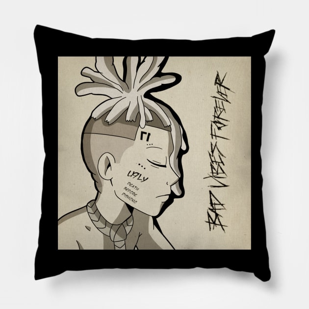 Rapper cover artwork album drawing cartoon Pillow by Style cuphead 