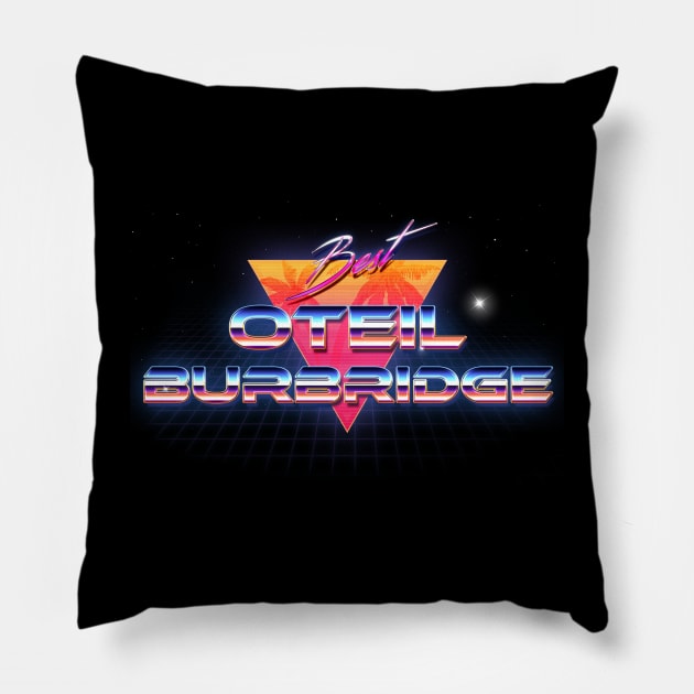 Oteil Burbridge Retro Crome Art Pillow by blooddragonbest