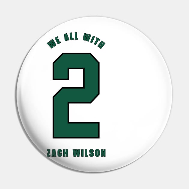 NY Jets We ALL with 2 Zach Wilson Pin by Sleepless in NY
