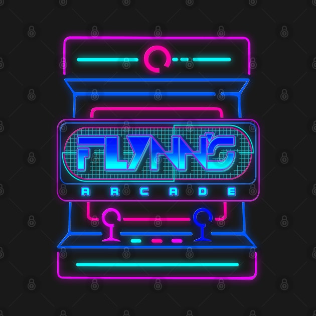 Flynn's Arcade / 80s Neon Game Sci Fi Movie by darklordpug