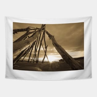 Sepia sunset. Tapestry