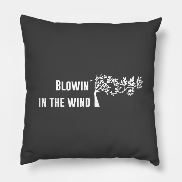Blowin´ in the wind, white Pillow by Perezzzoso
