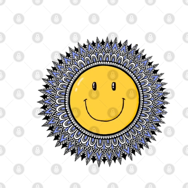 Smiley Face Mandala by Art by Rory 