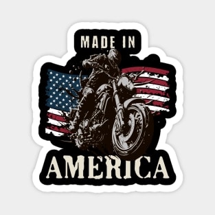 Made in America for American racing fans Mechanic Motorcycle Lover Enthusiast Gift Idea Magnet