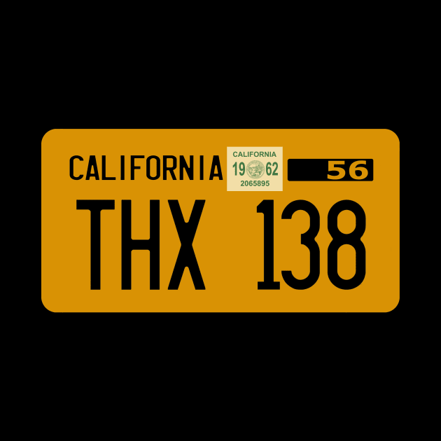 THX138 Licence plate by udezigns