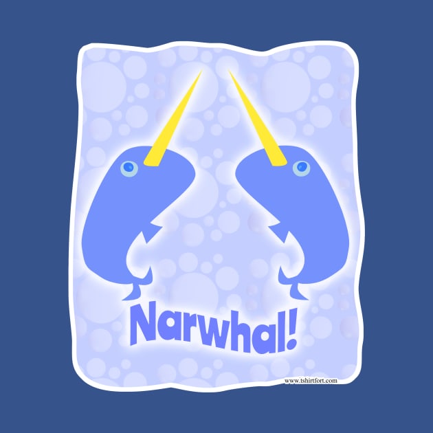 Double Fun Narwhals by Tshirtfort