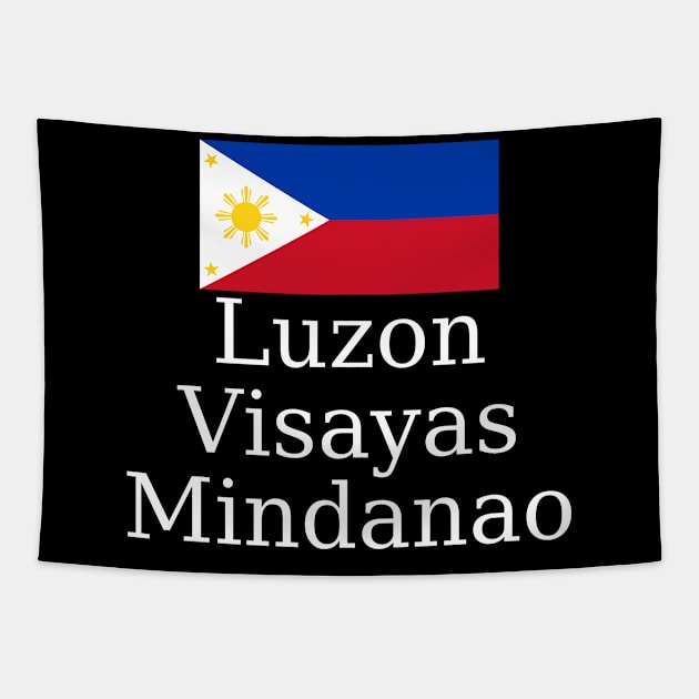 luzon visayas mindanao philippines flag Tapestry by CatheBelan