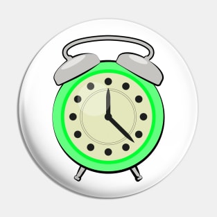 Colorful Alarm Clock - Vector Illustration Pin