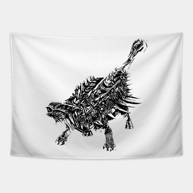 Ankylosaurus Tapestry by Nimmersatt