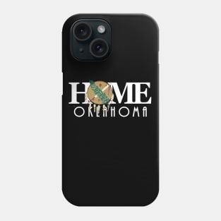 HOME Oklahoma (long white text) Phone Case