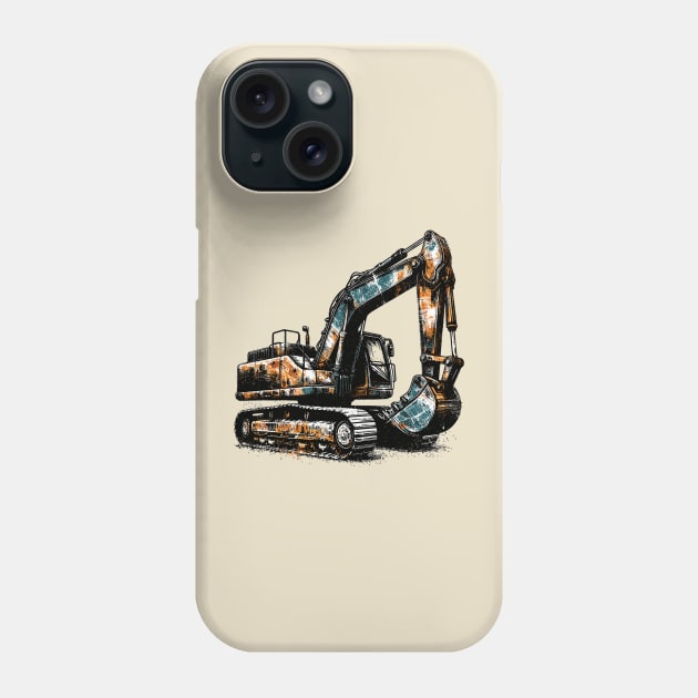 Excavator Phone Case by Vehicles-Art