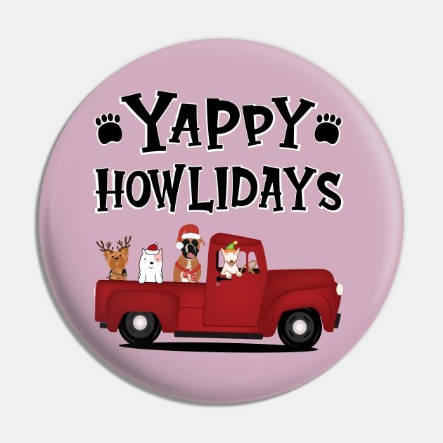 Yappy Howl-idays Pin by Blended Designs