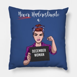 December Woman Pillow