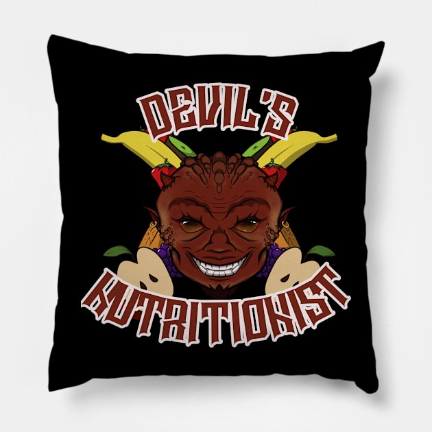 Devil's Nutritionist Pillow by RampArt