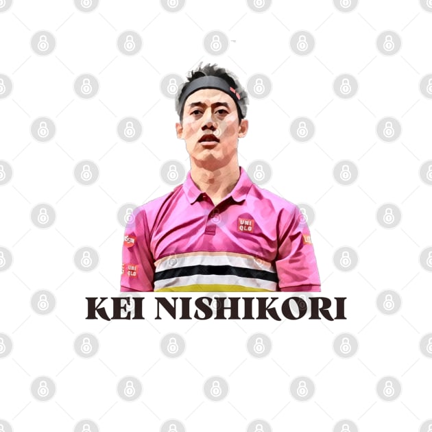 kei nishikori by BorodinaAlen