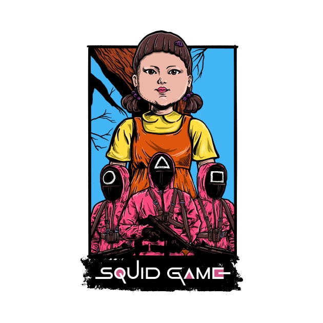 SQUID GAME doll and guards by rafand23